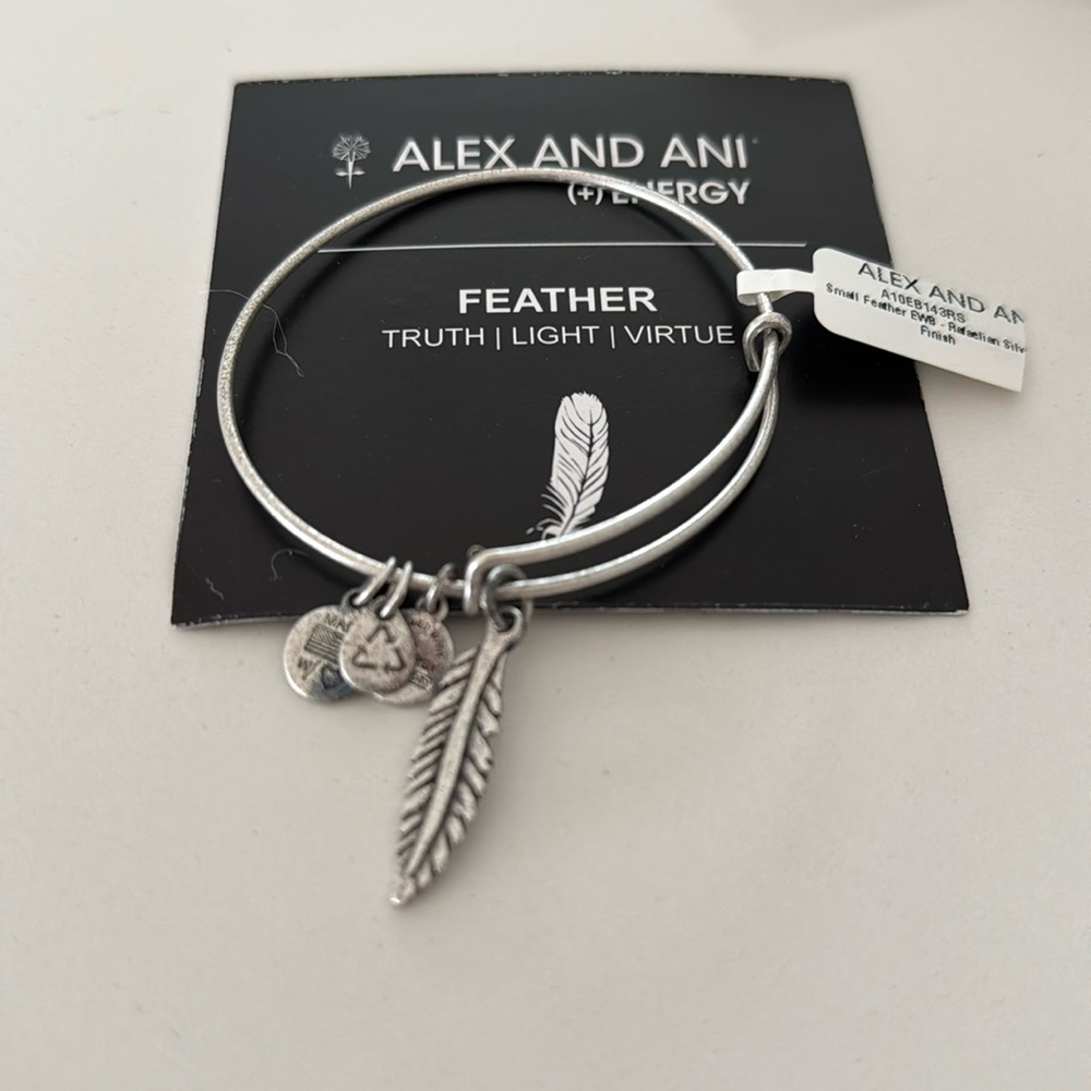 Alex and Ani Feather Charm Brand New with tag!